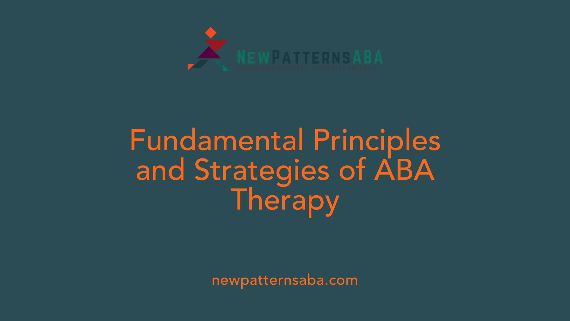 Fundamental Principles and Strategies of ABA Therapy