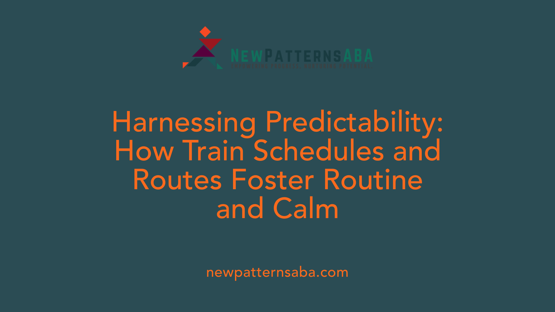 Harnessing Predictability: How Train Schedules and Routes Foster Routine and Calm