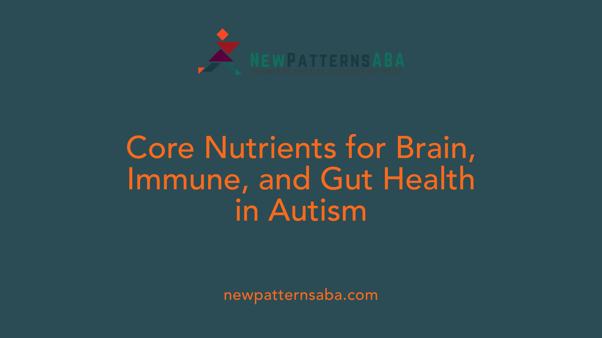 Core Nutrients for Brain, Immune, and Gut Health in Autism