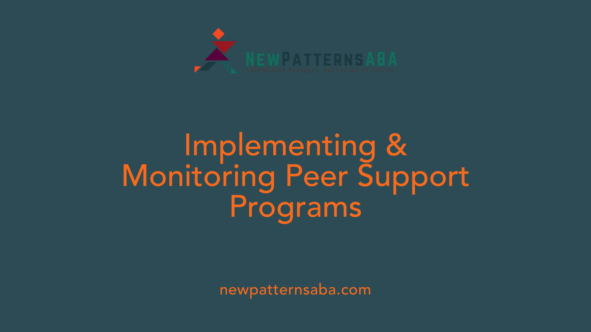 Implementing &amp; Monitoring Peer Support Programs