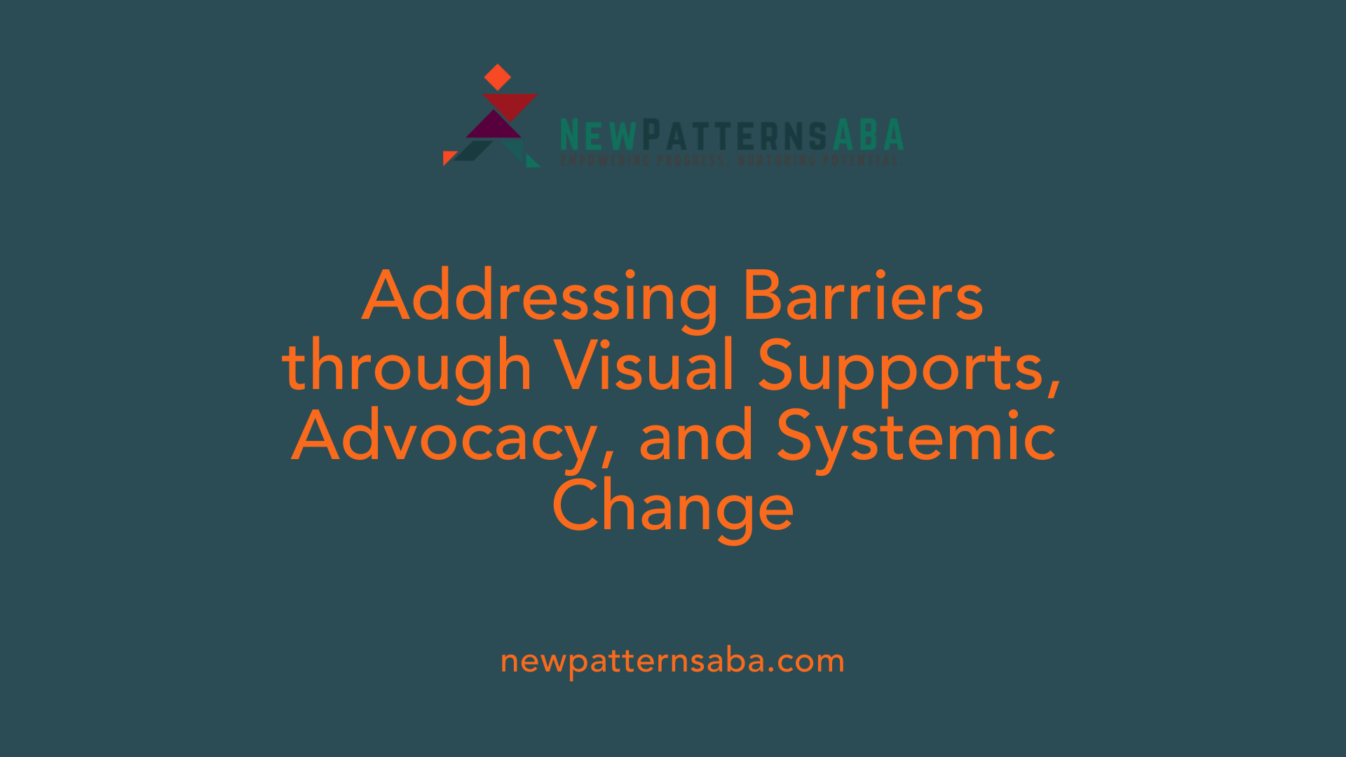 Addressing Barriers through Visual Supports, Advocacy, and Systemic Change