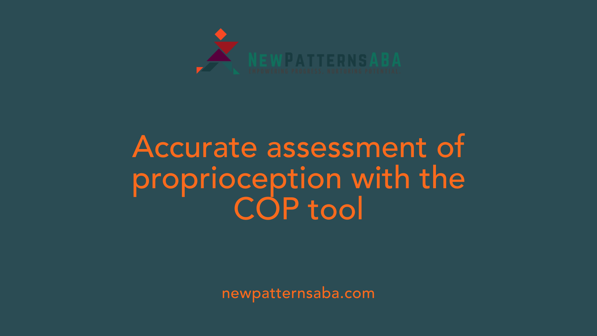 Accurate assessment of proprioception with the COP tool