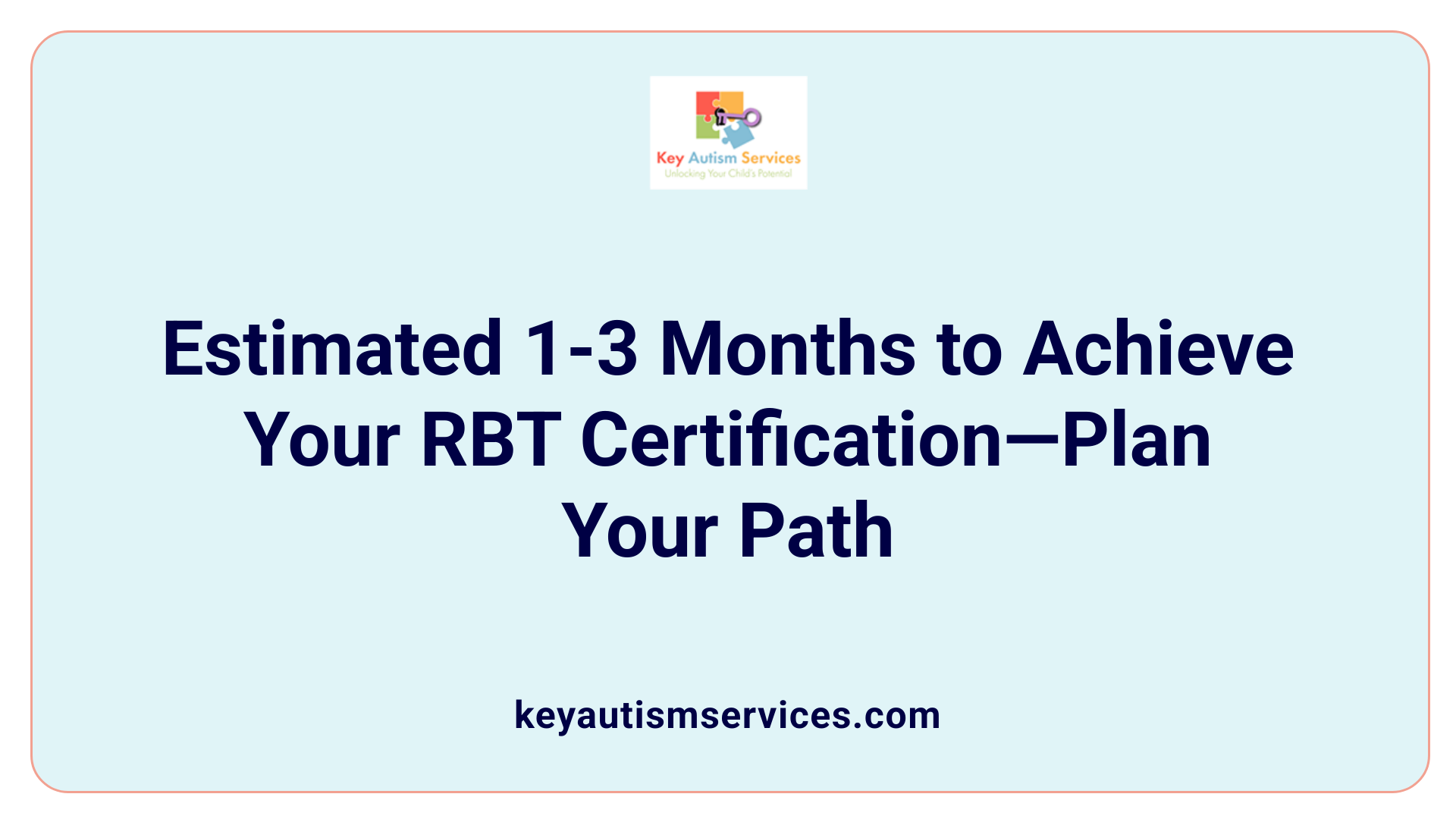Estimated 1-3 Months to Achieve Your RBT Certification—Plan Your Path