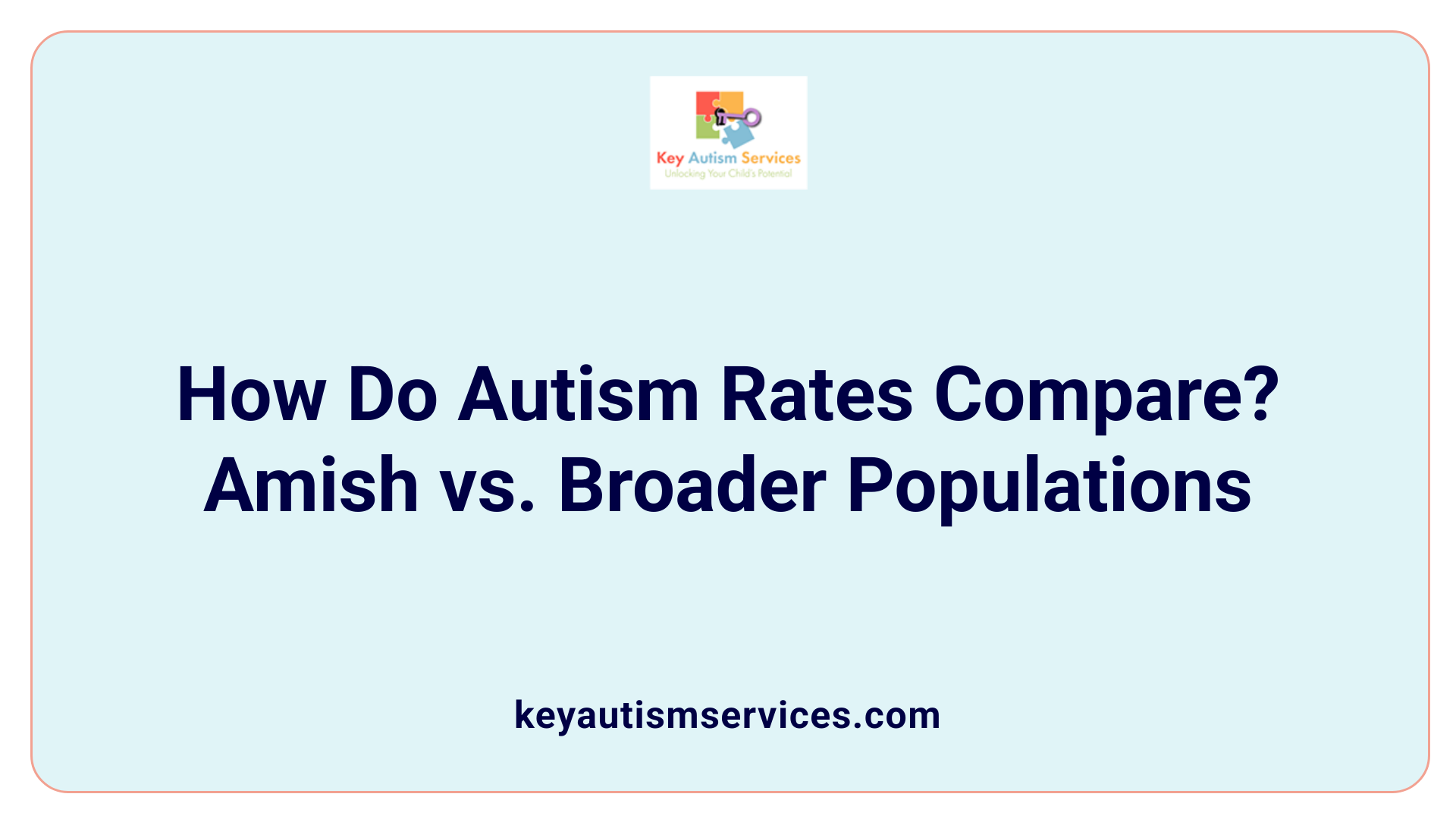 How Do Autism Rates Compare? Amish vs. Broader Populations