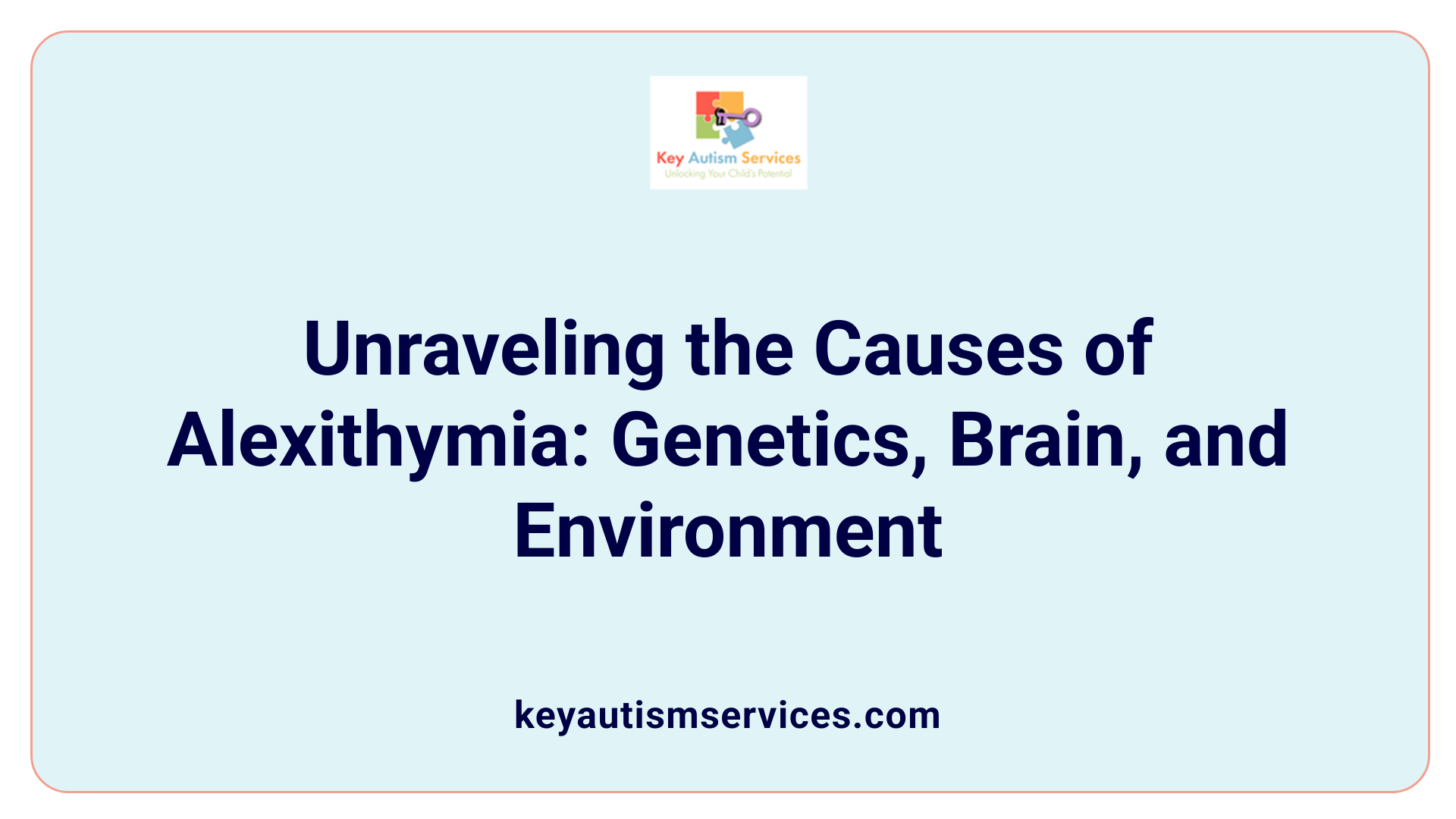Unraveling the Causes of Alexithymia: Genetics, Brain, and Environment