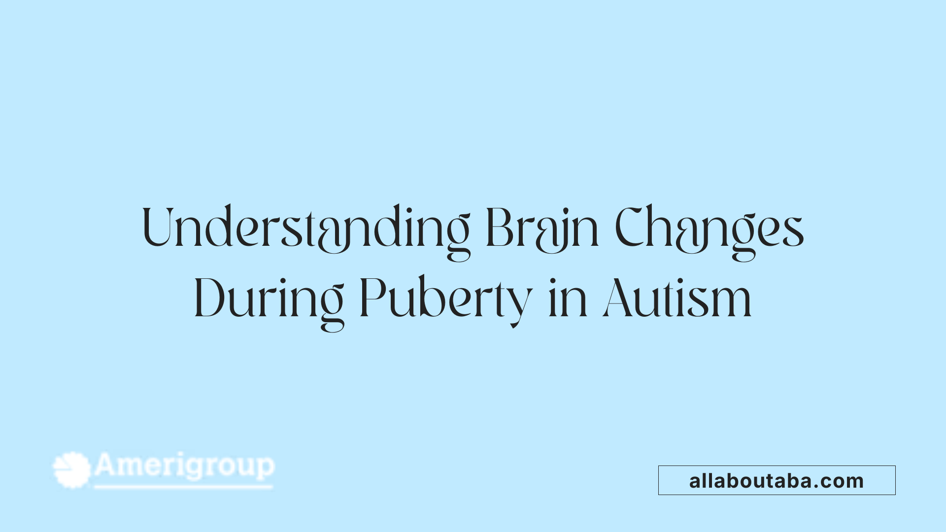 Understanding Brain Changes During Puberty in Autism