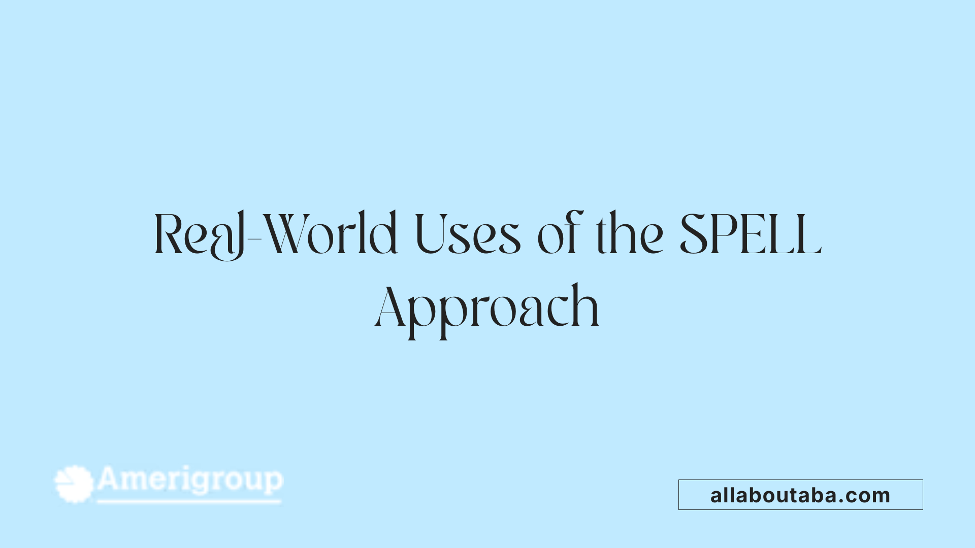 Real-World Uses of the SPELL Approach