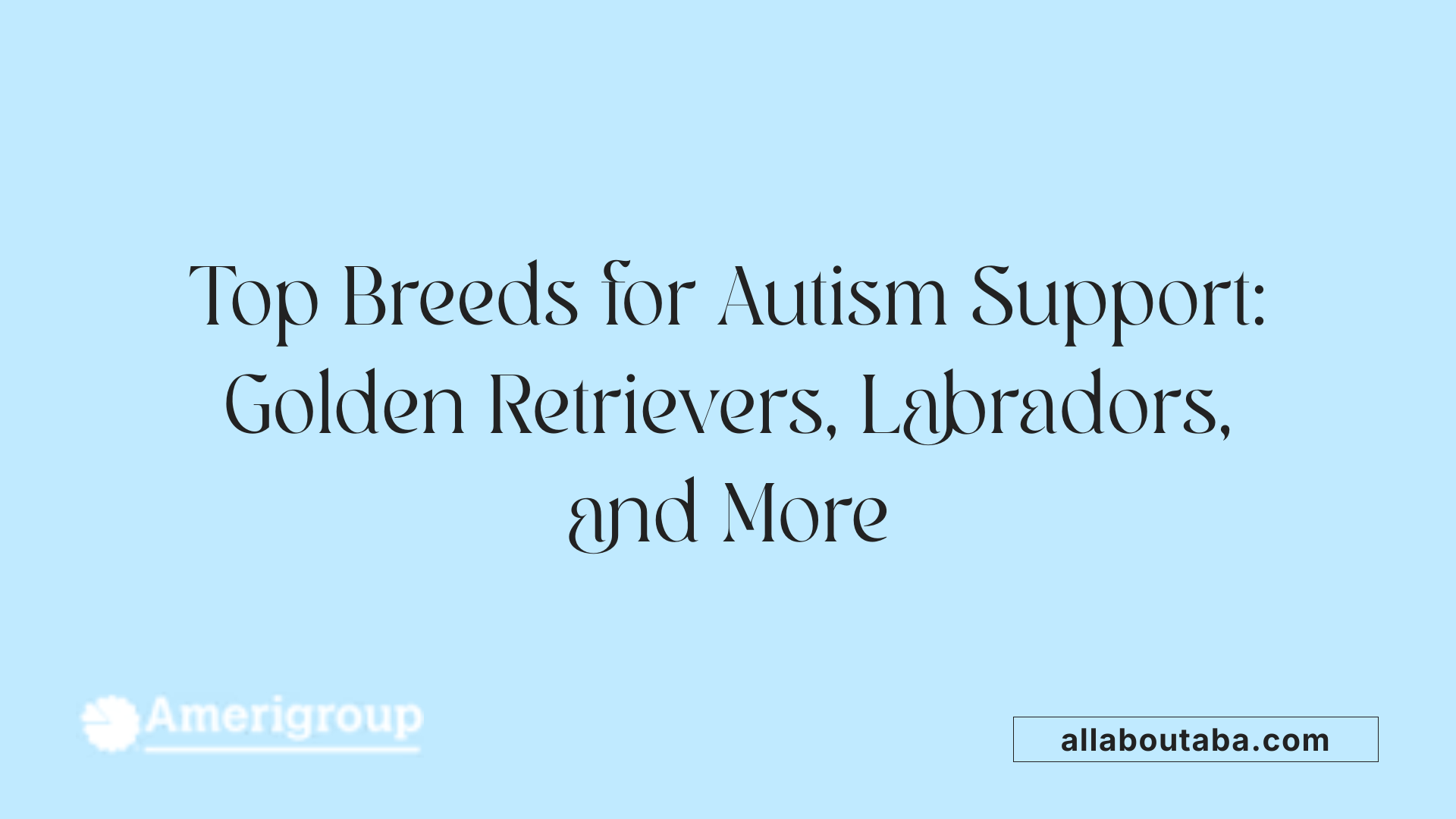 Top Breeds for Autism Support: Golden Retrievers, Labradors, and More
