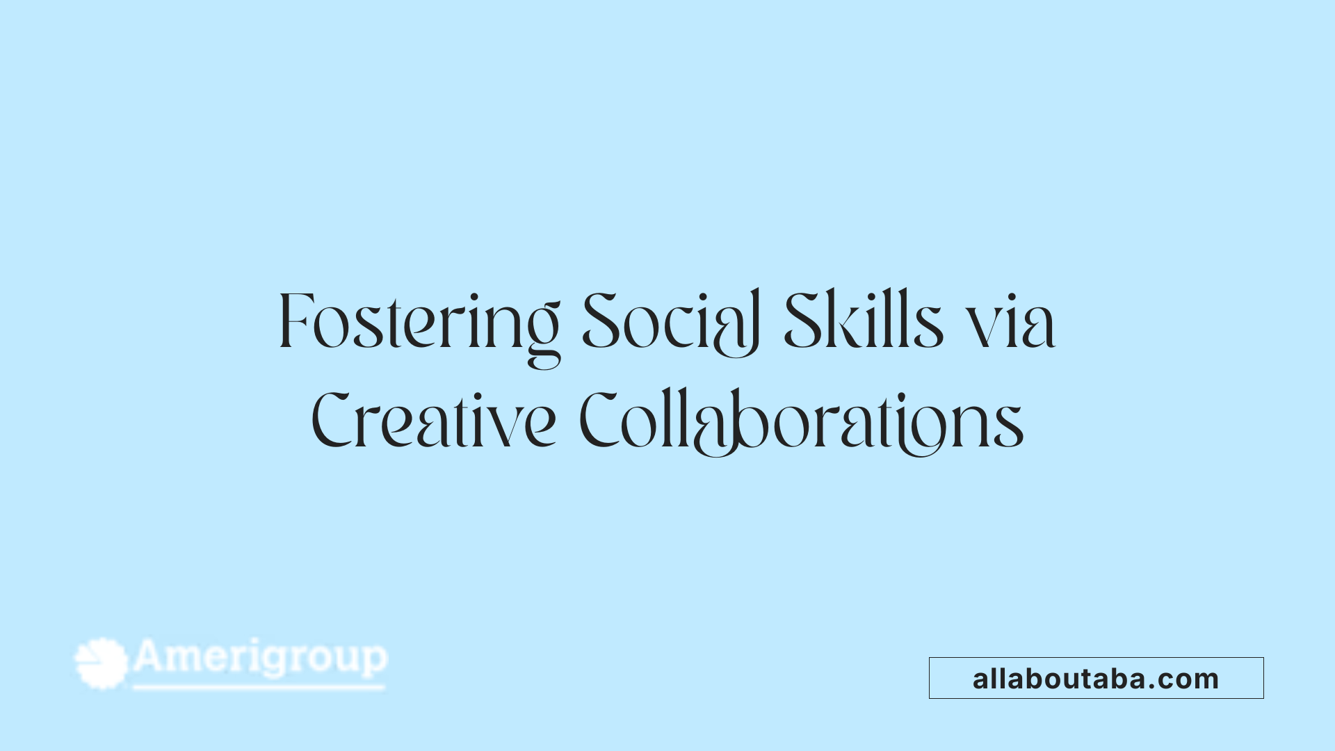 Fostering Social Skills via Creative Collaborations