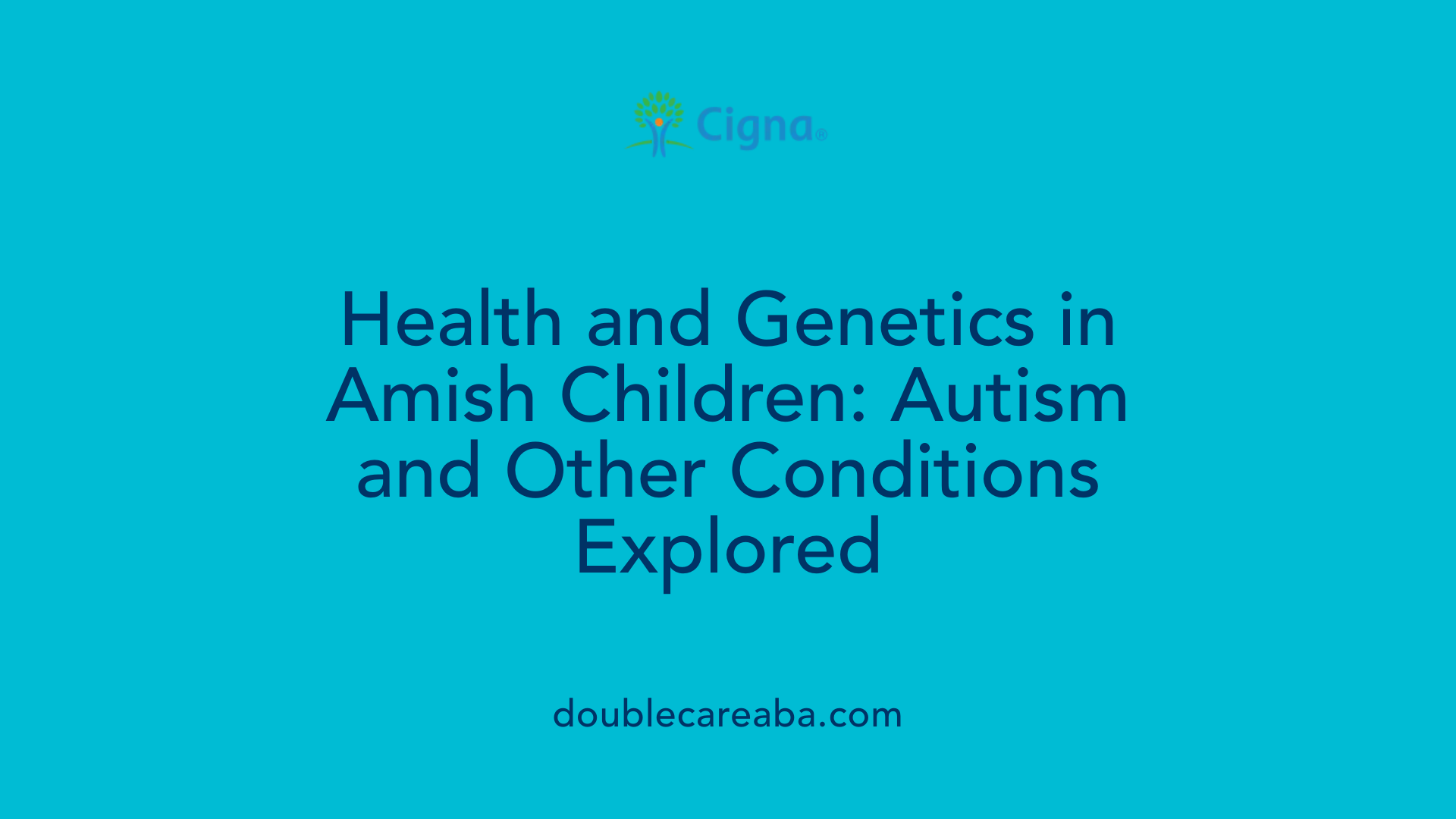 Health and Genetics in Amish Children: Autism and Other Conditions Explored