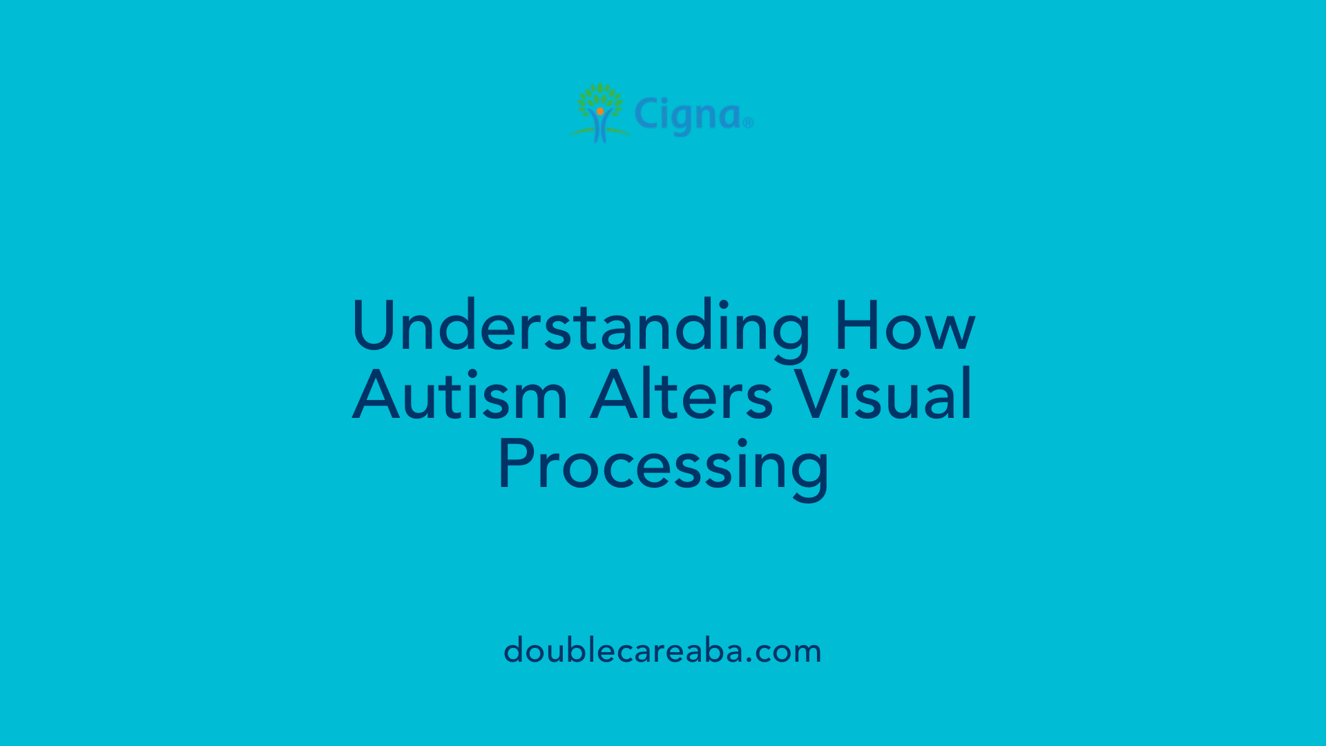 Understanding How Autism Alters Visual Processing