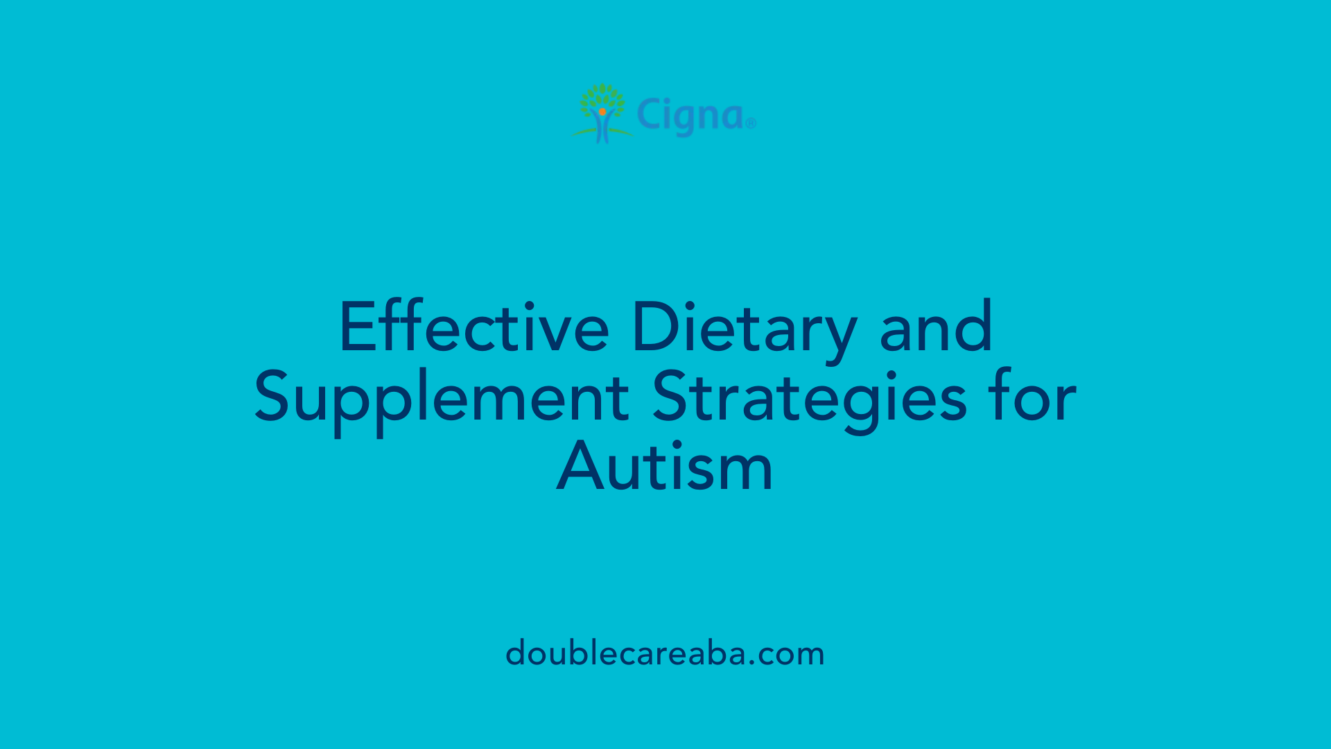 Effective Dietary and Supplement Strategies for Autism