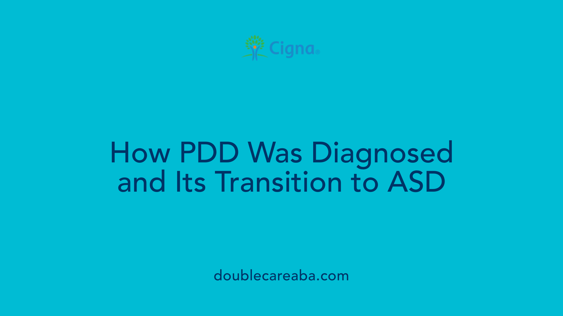 How PDD Was Diagnosed and Its Transition to ASD