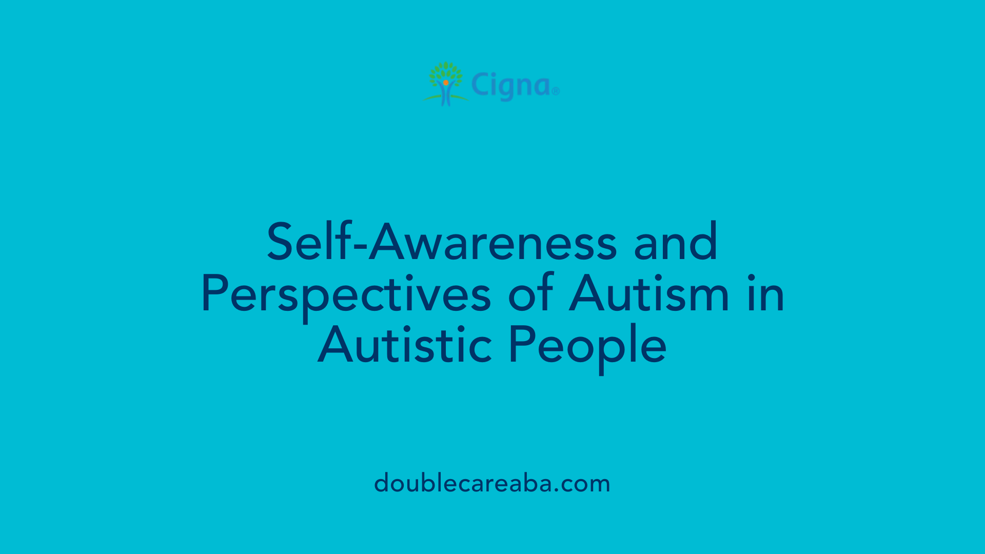 Self-Awareness and Perspectives of Autism in Autistic People
