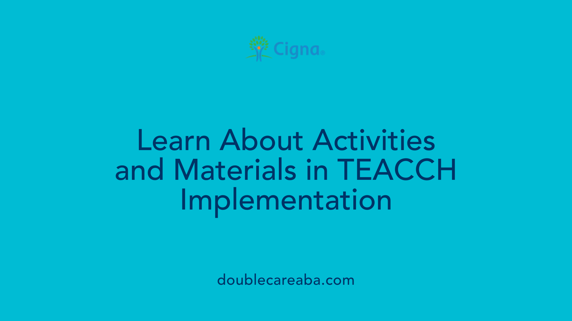 Learn About Activities and Materials in TEACCH Implementation