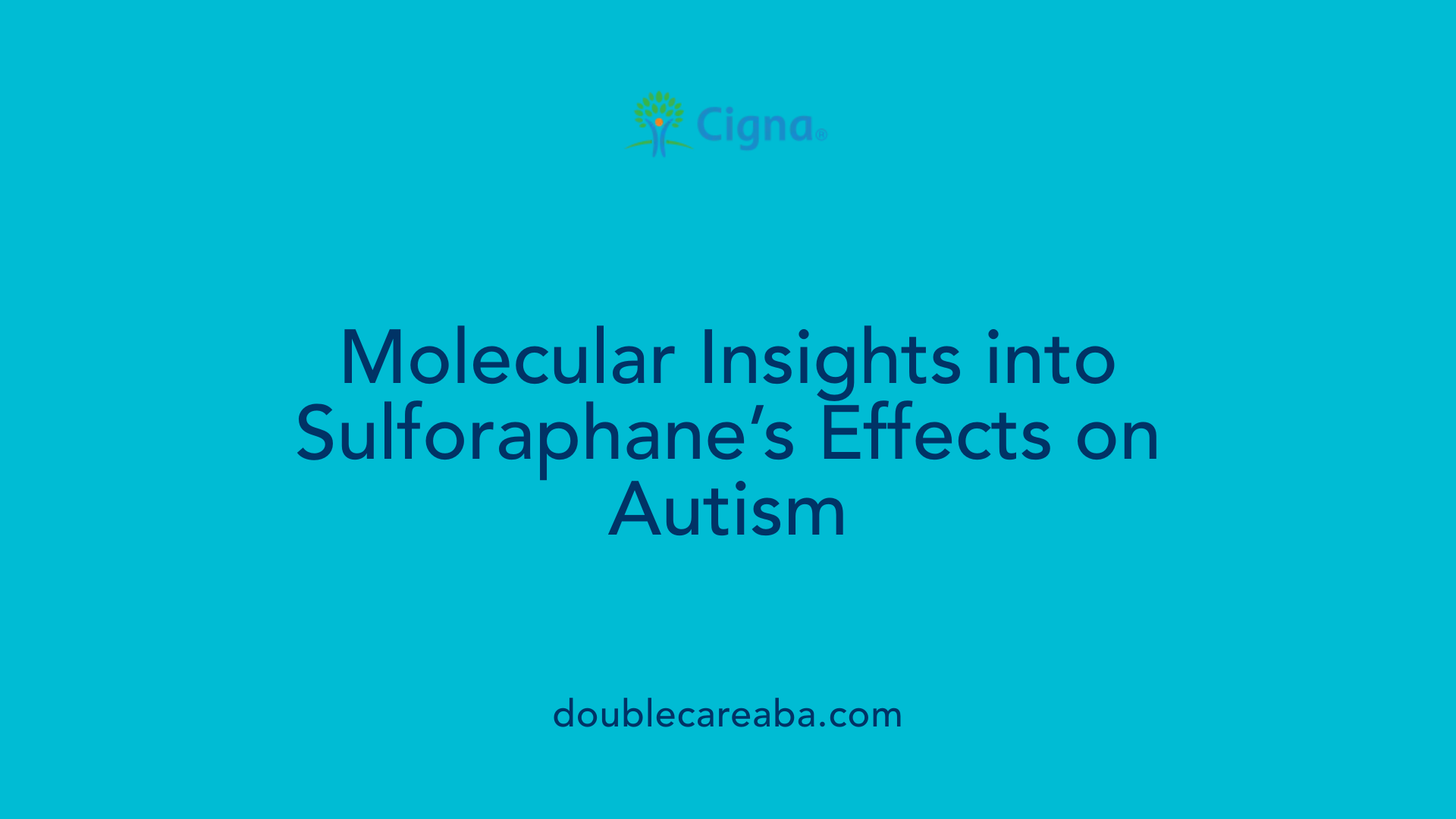 Molecular Insights into Sulforaphane’s Effects on Autism
