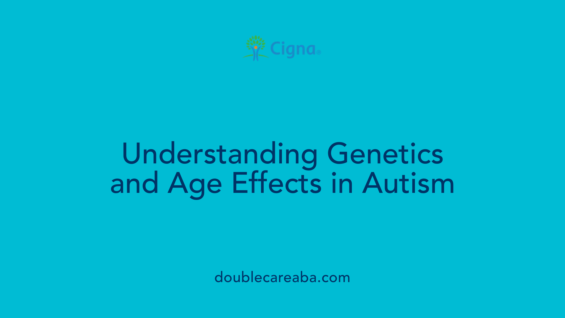 Understanding Genetics and Age Effects in Autism