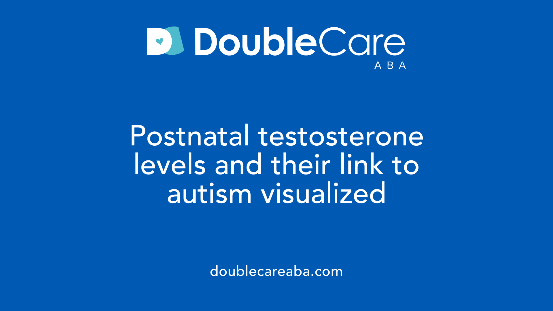 Postnatal testosterone levels and their link to autism visualized