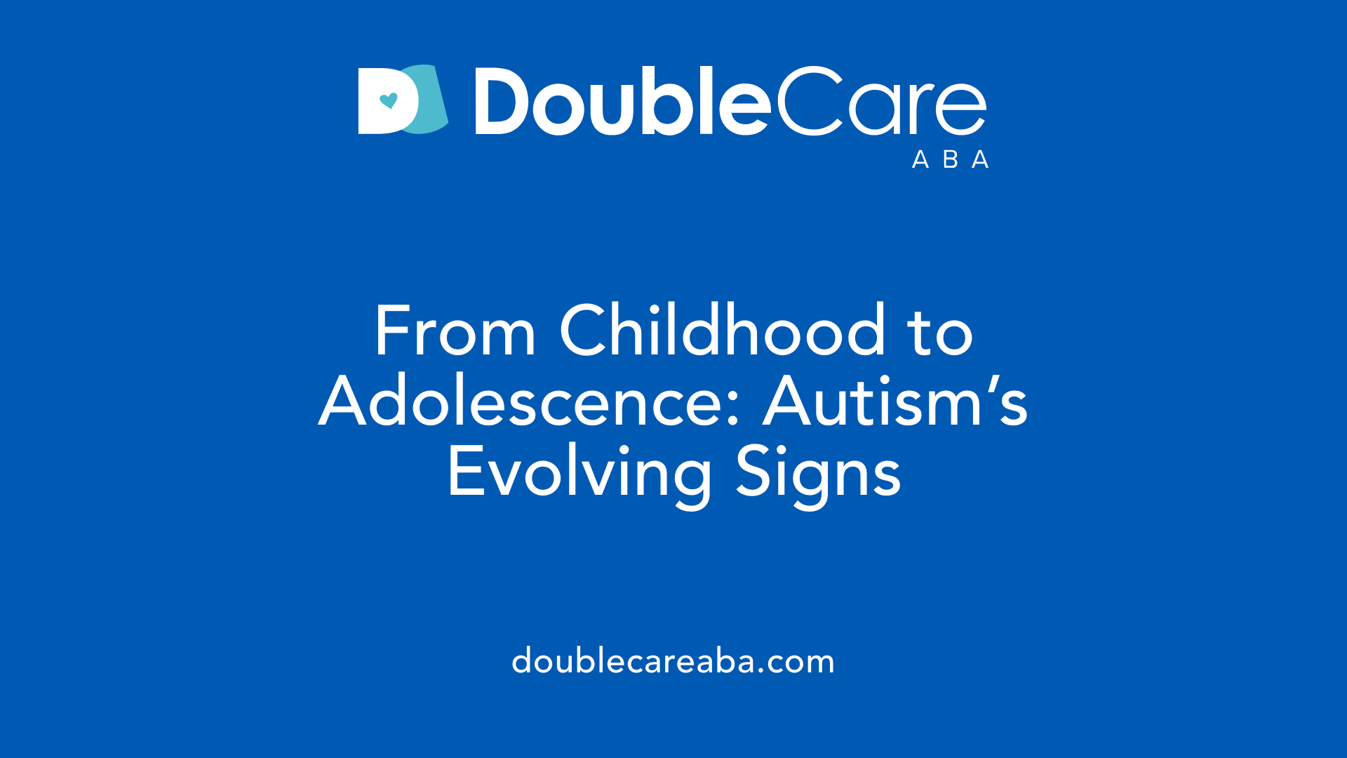 From Childhood to Adolescence: Autism’s Evolving Signs