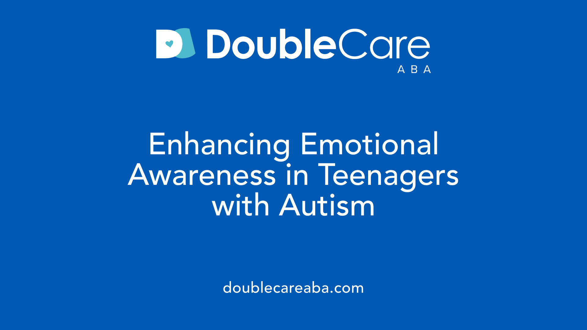 Enhancing Emotional Awareness in Teenagers with Autism