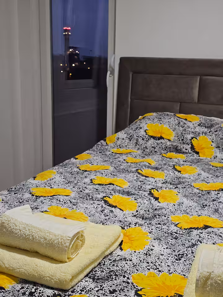 Comfortable bedrom in ST Central Home apartment in Skopje