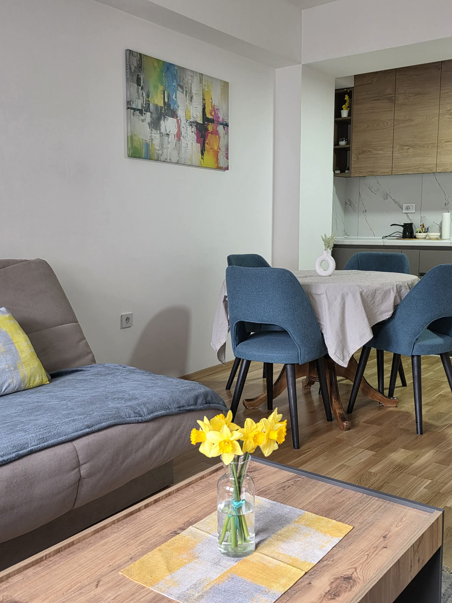 Modern apartment living room in ST Central Home apartment Skopje