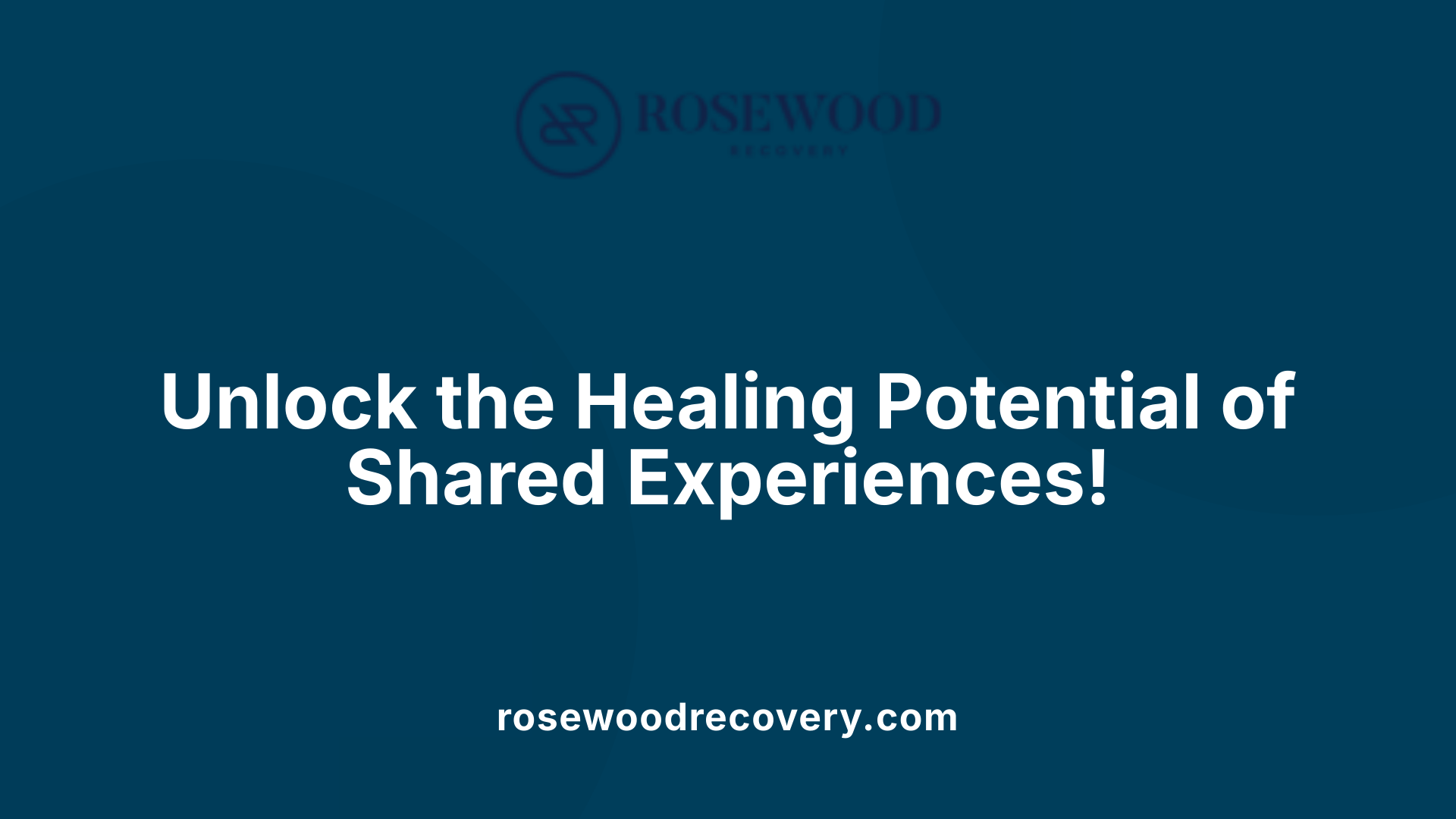 Unlock the Healing Potential of Shared Experiences!