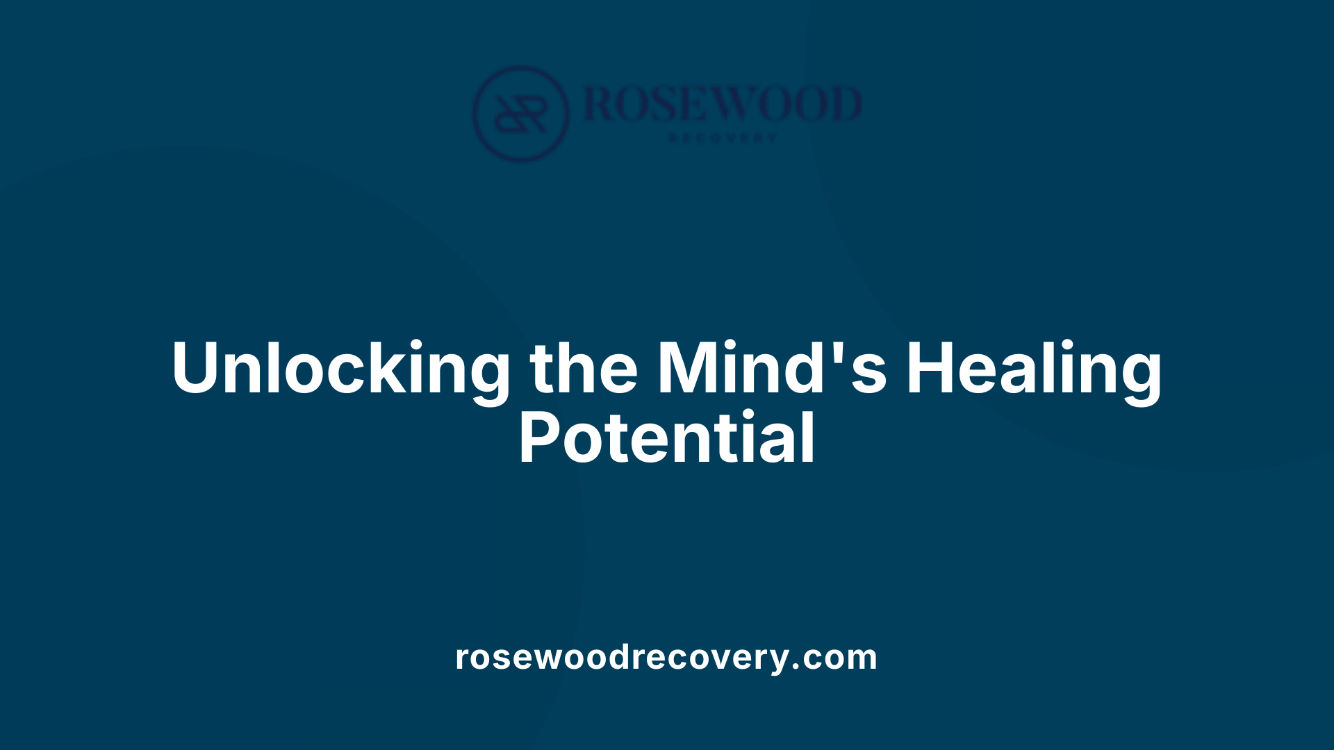 Unlocking the Mind's Healing Potential