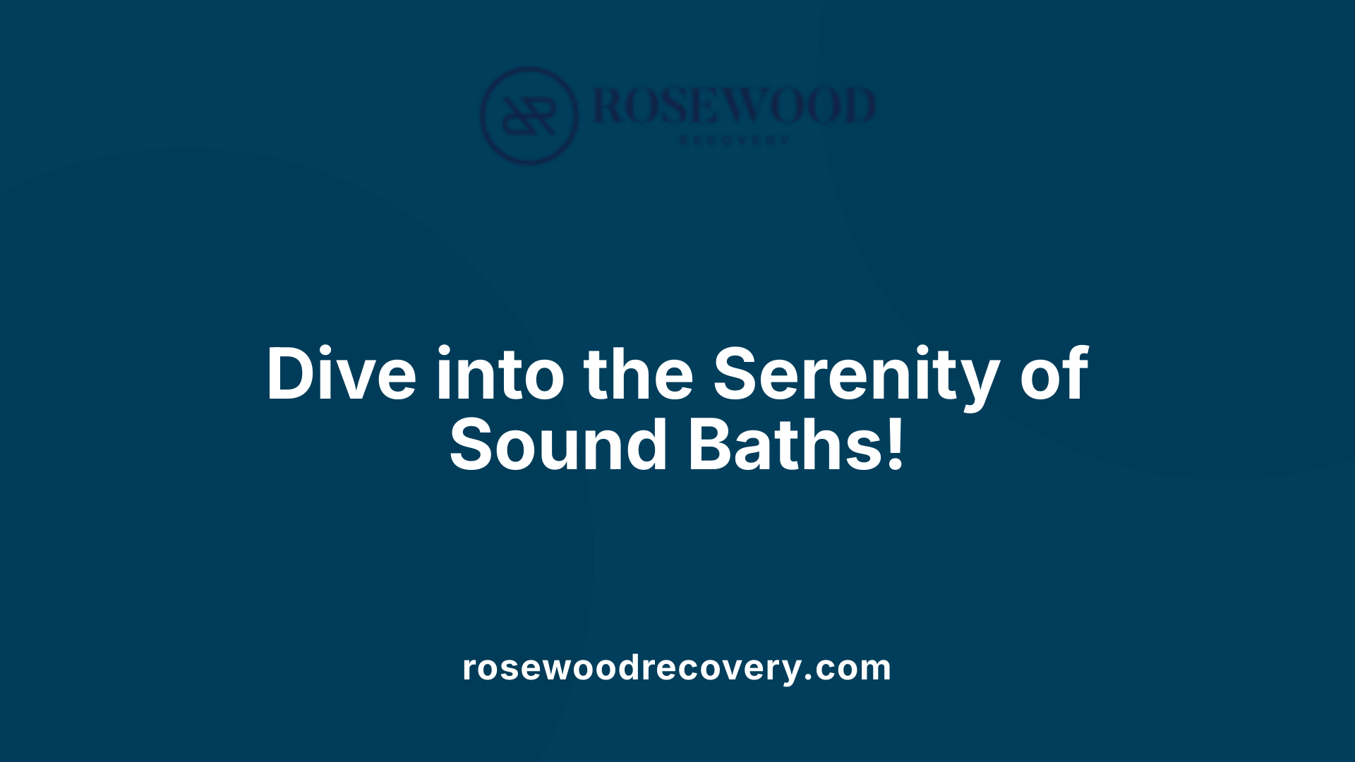 Dive into the Serenity of Sound Baths!