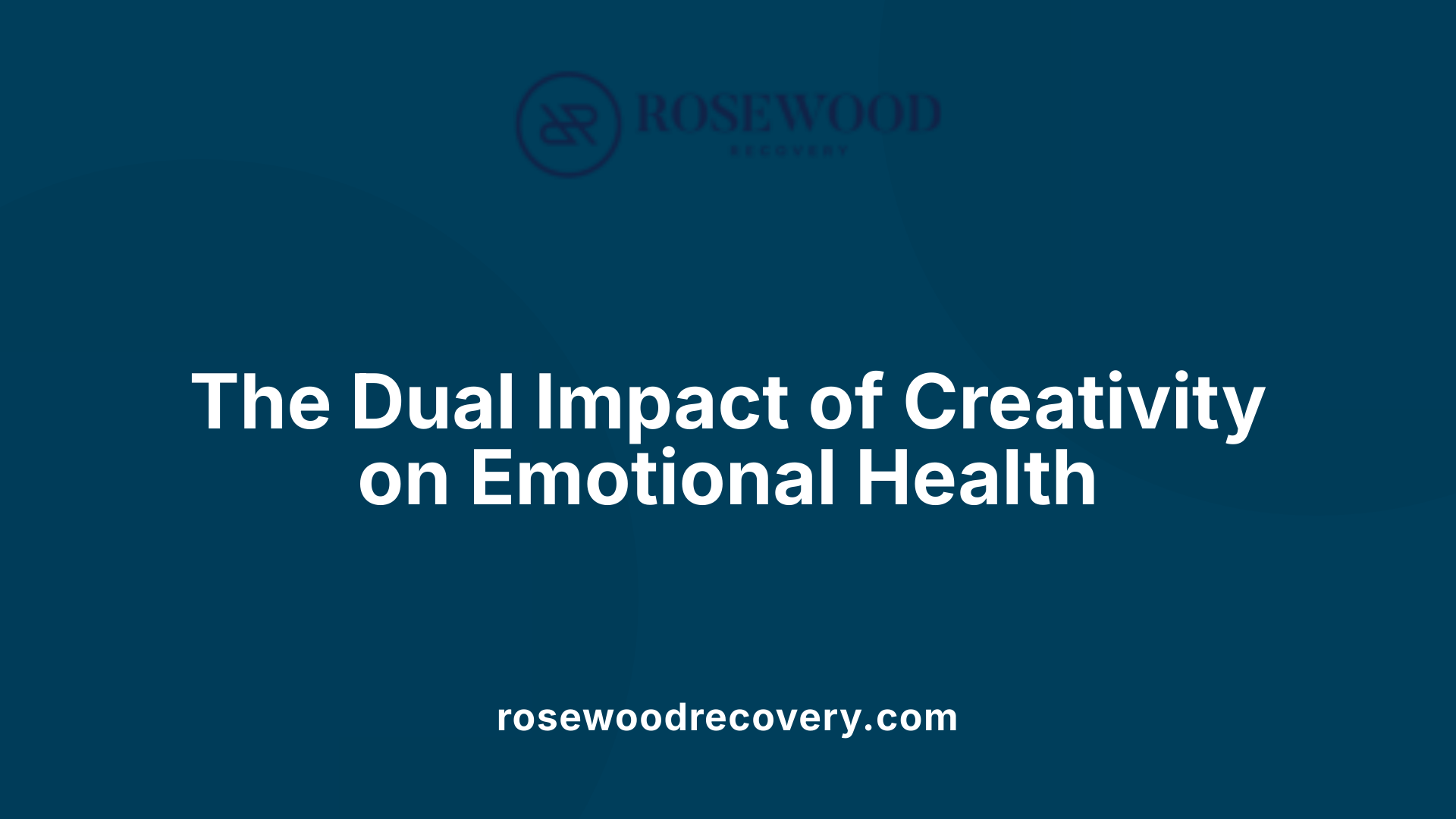 The Dual Impact of Creativity on Emotional Health