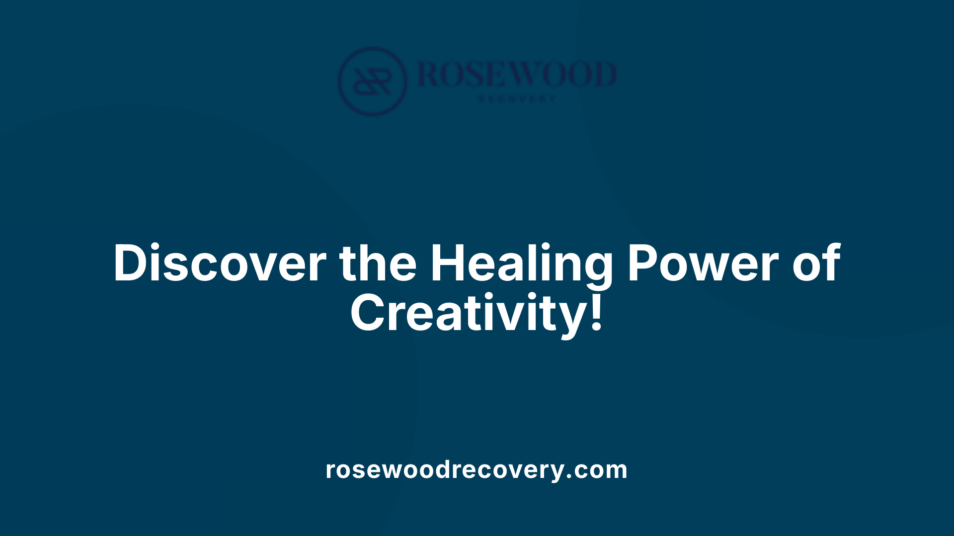 Discover the Healing Power of Creativity!