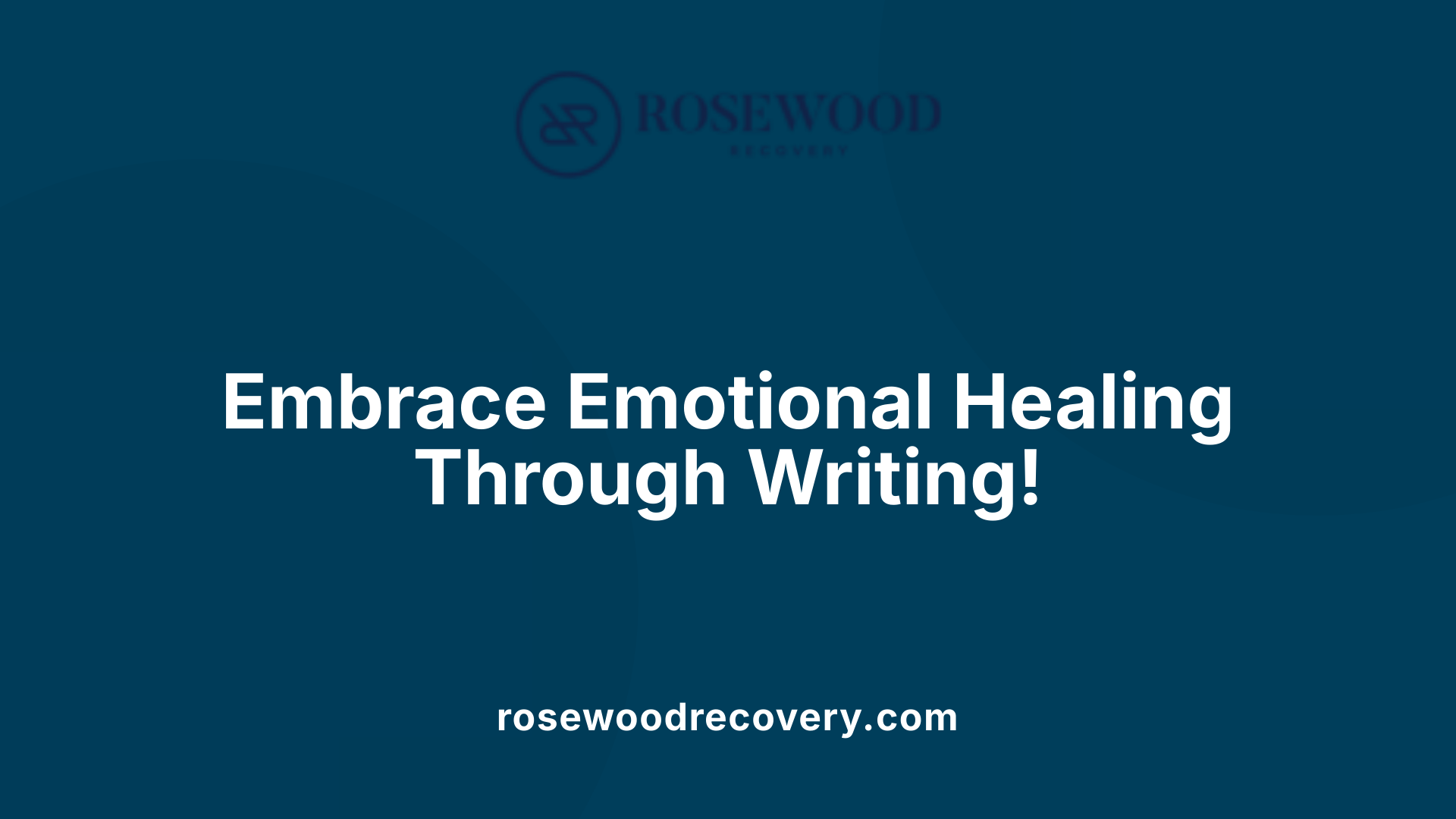 Embrace Emotional Healing Through Writing!
