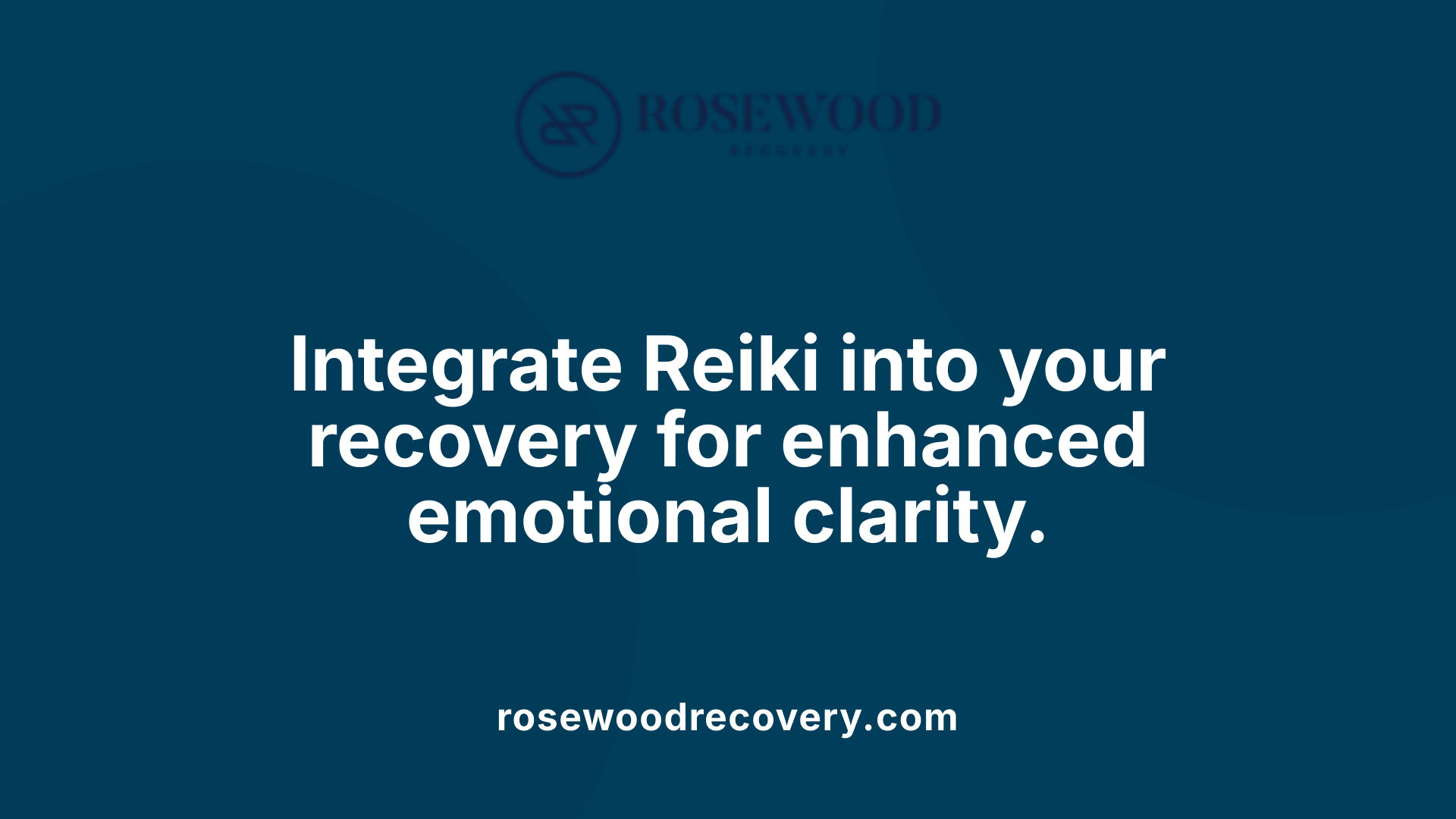 Integrate Reiki into your recovery for enhanced emotional clarity.