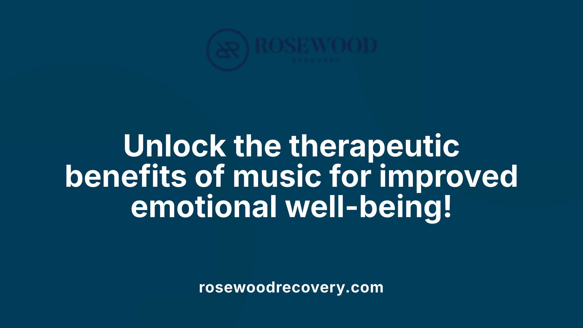 Unlock the therapeutic benefits of music for improved emotional well-being!