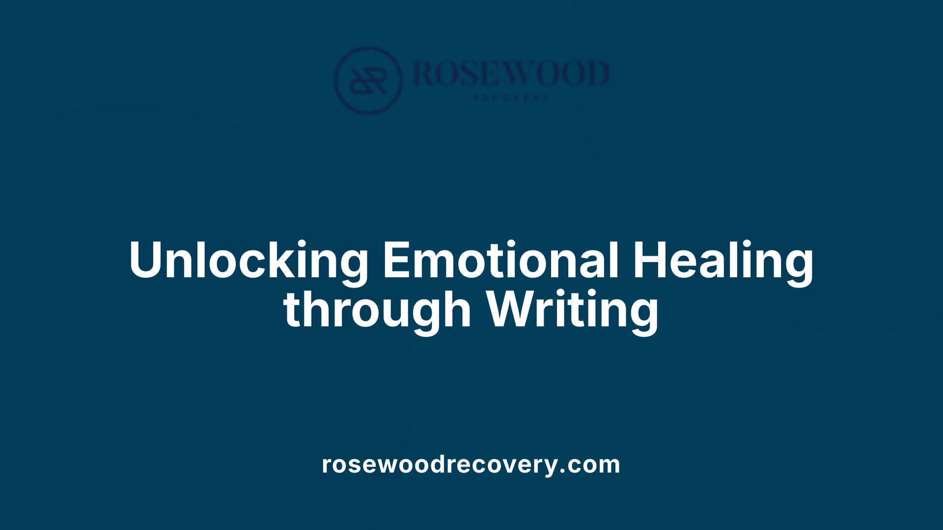 Unlocking Emotional Healing through Writing
