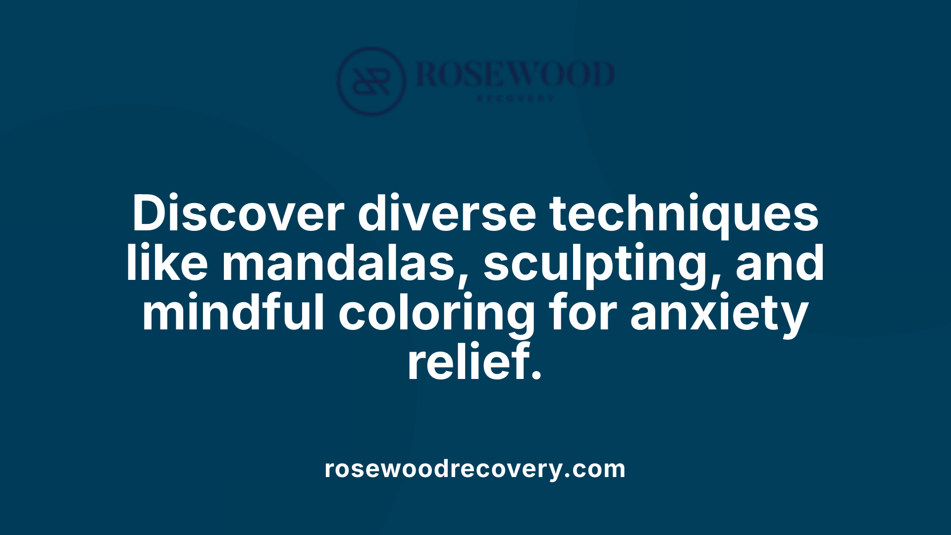 Discover diverse techniques like mandalas, sculpting, and mindful coloring for anxiety relief.