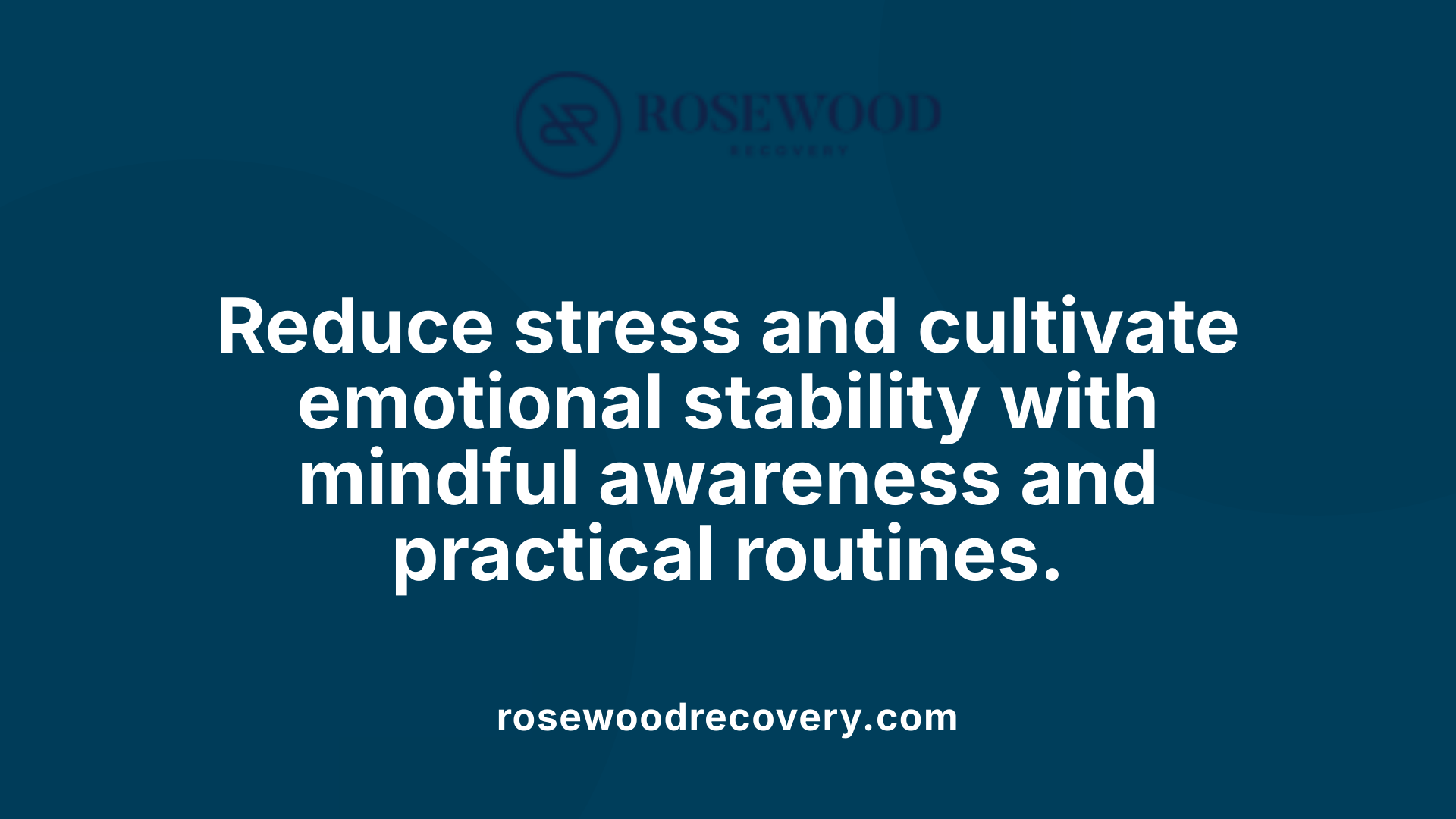 Reduce stress and cultivate emotional stability with mindful awareness and practical routines.