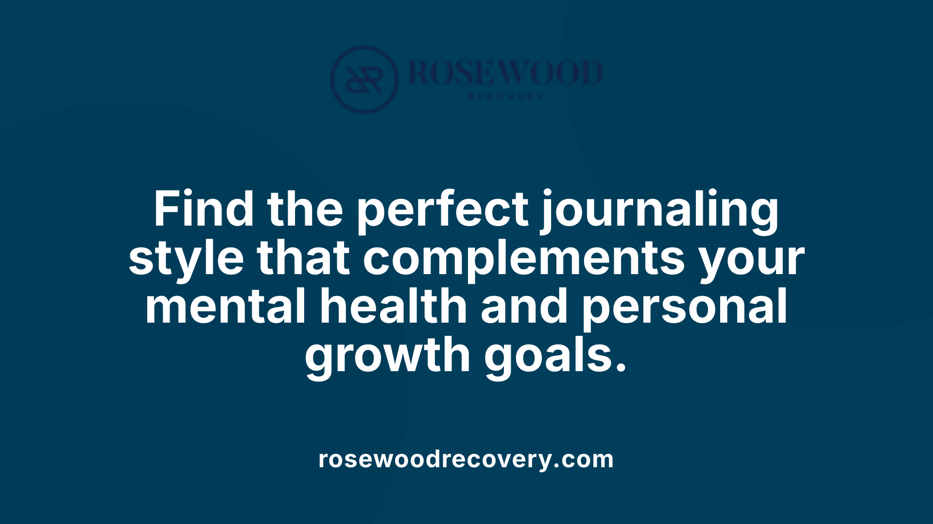 Find the perfect journaling style that complements your mental health and personal growth goals.