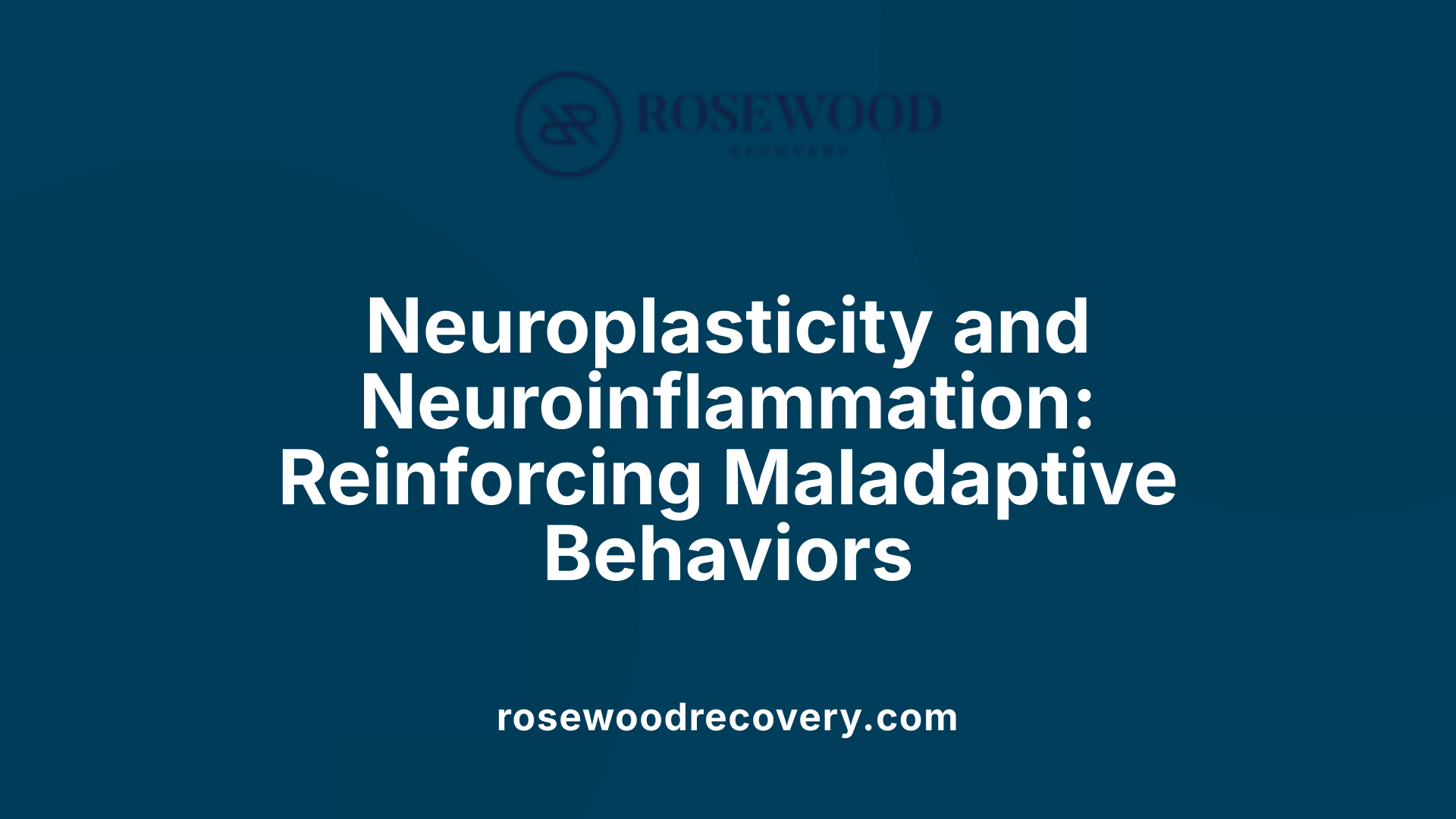 Neuroplasticity and Neuroinflammation: Reinforcing Maladaptive Behaviors
