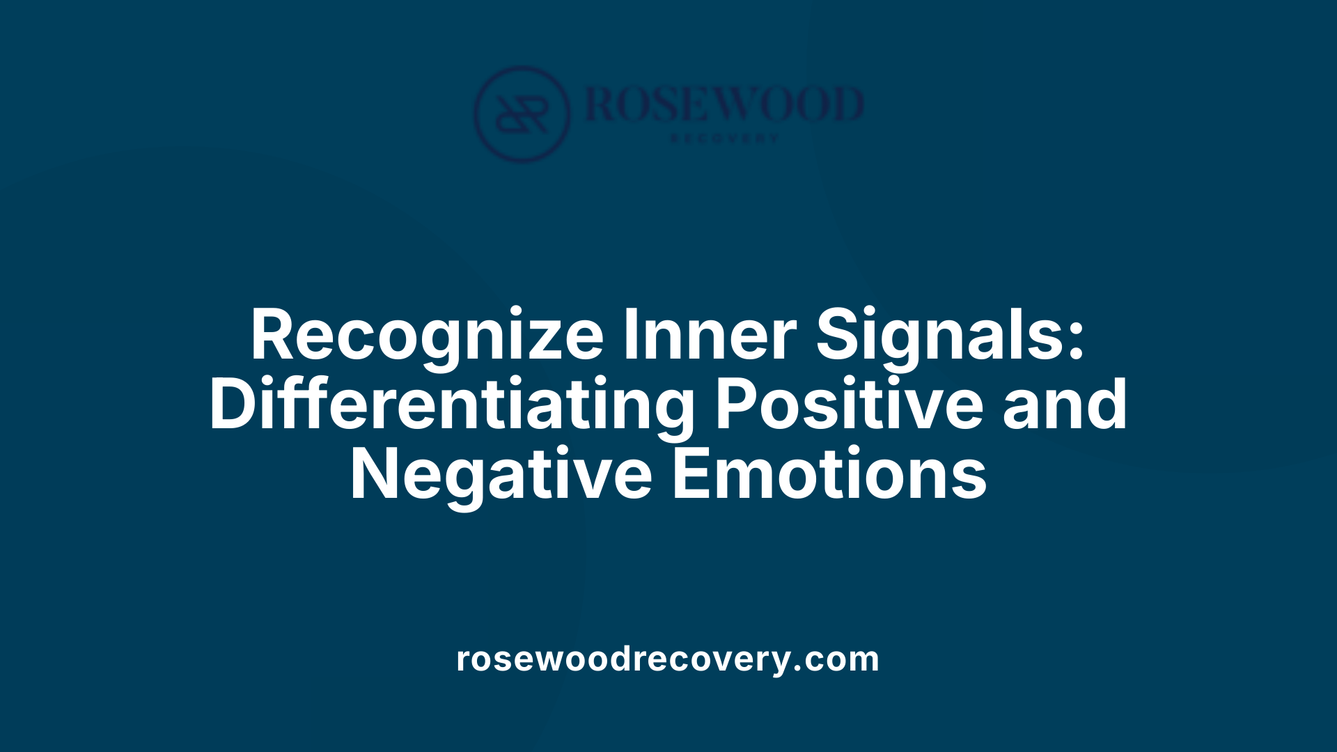 Recognize Inner Signals: Differentiating Positive and Negative Emotions