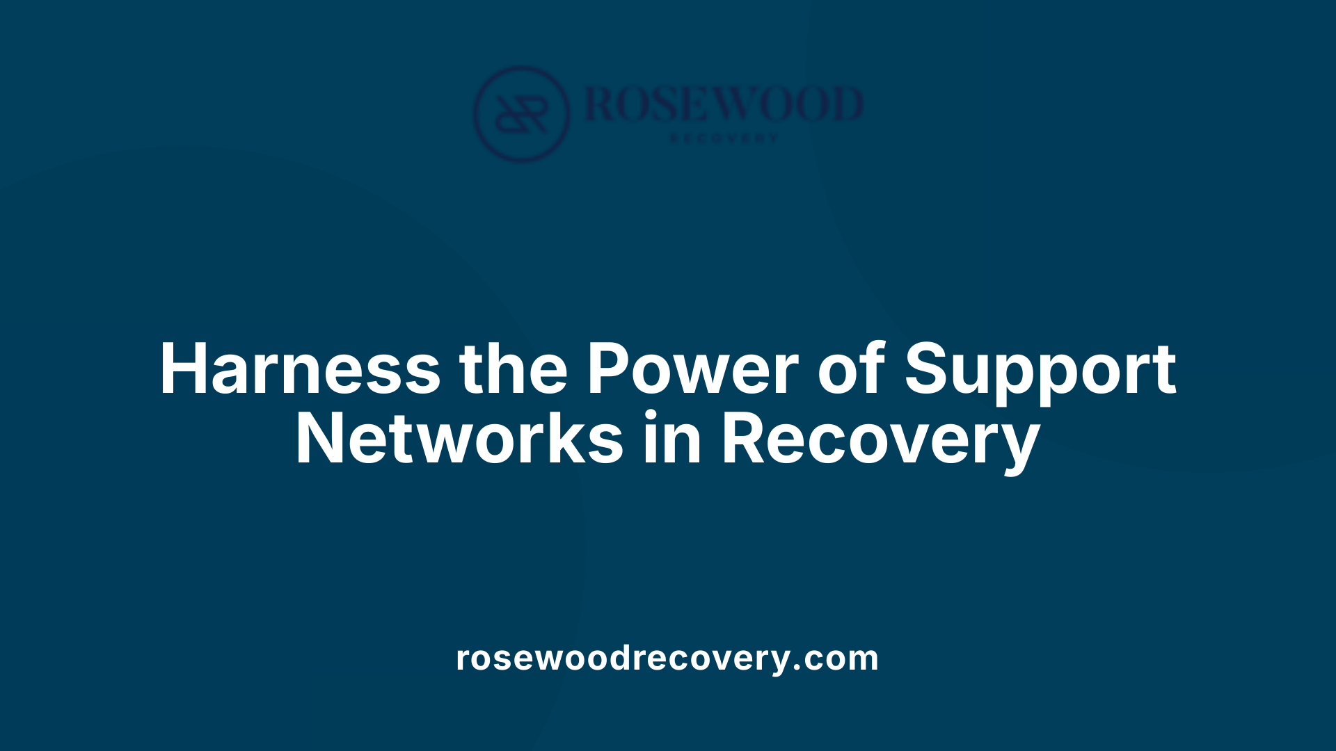 Harness the Power of Support Networks in Recovery