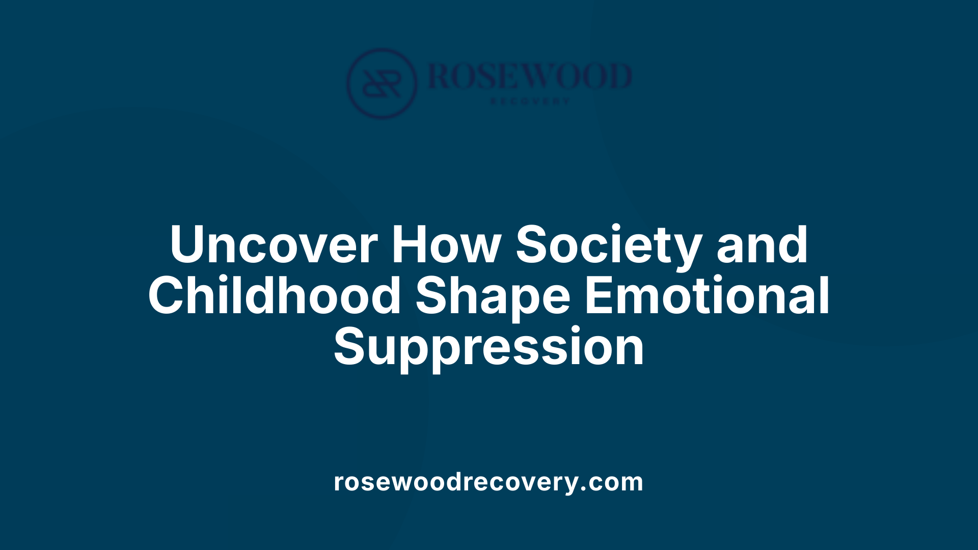 Uncover How Society and Childhood Shape Emotional Suppression