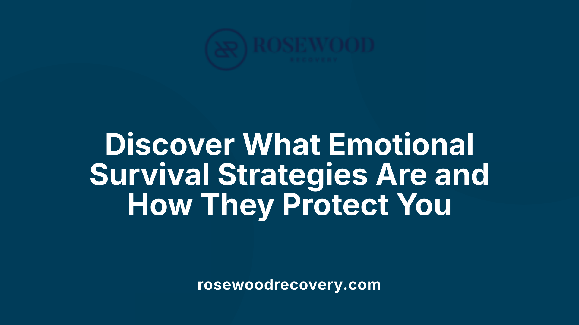 Discover What Emotional Survival Strategies Are and How They Protect You