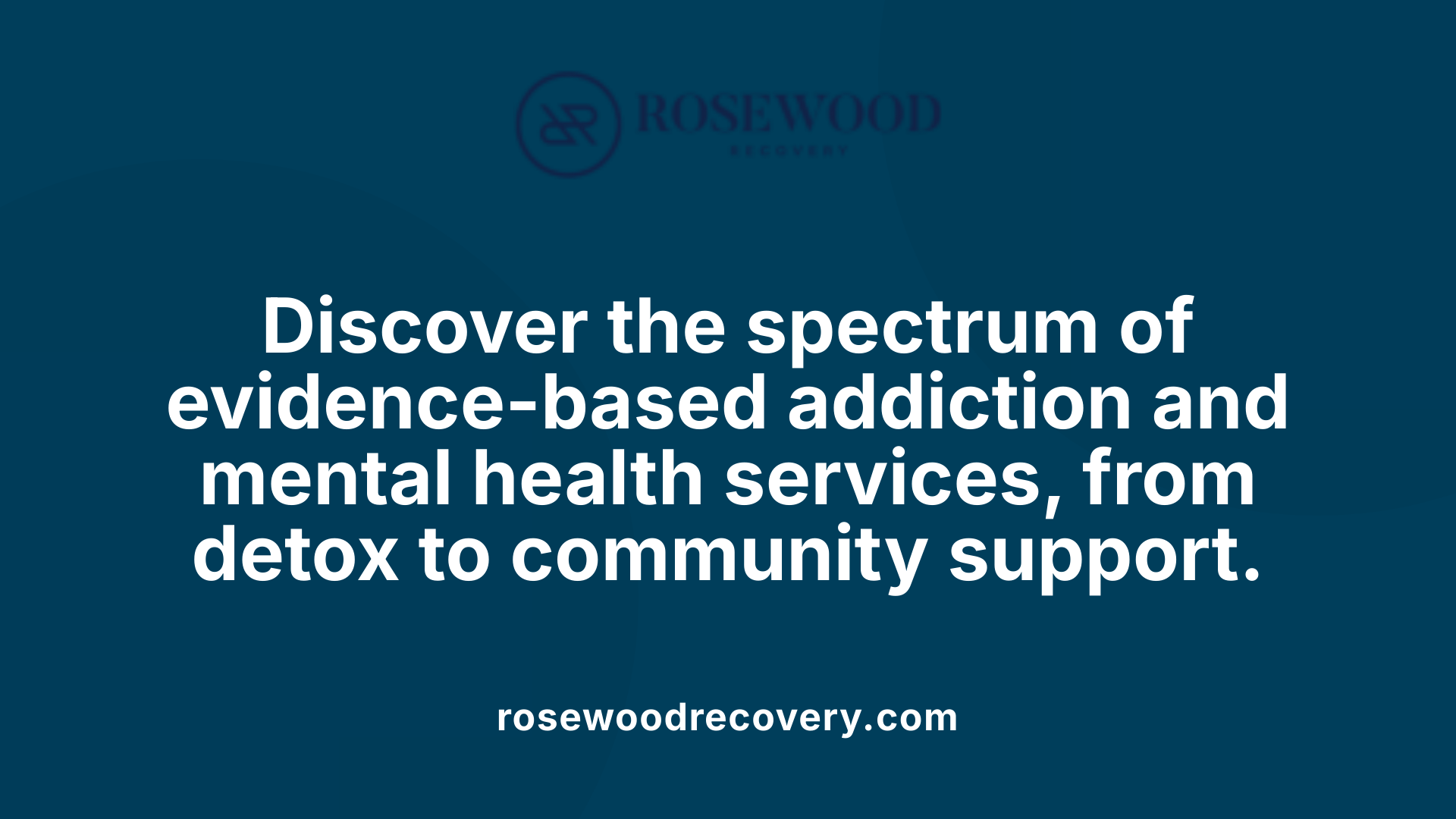 Discover the spectrum of evidence-based addiction and mental health services, from detox to community support.