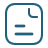 Icon of a document with text lines and a folded top-right corner.