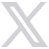 Black stylized X shape on a light gray background.
