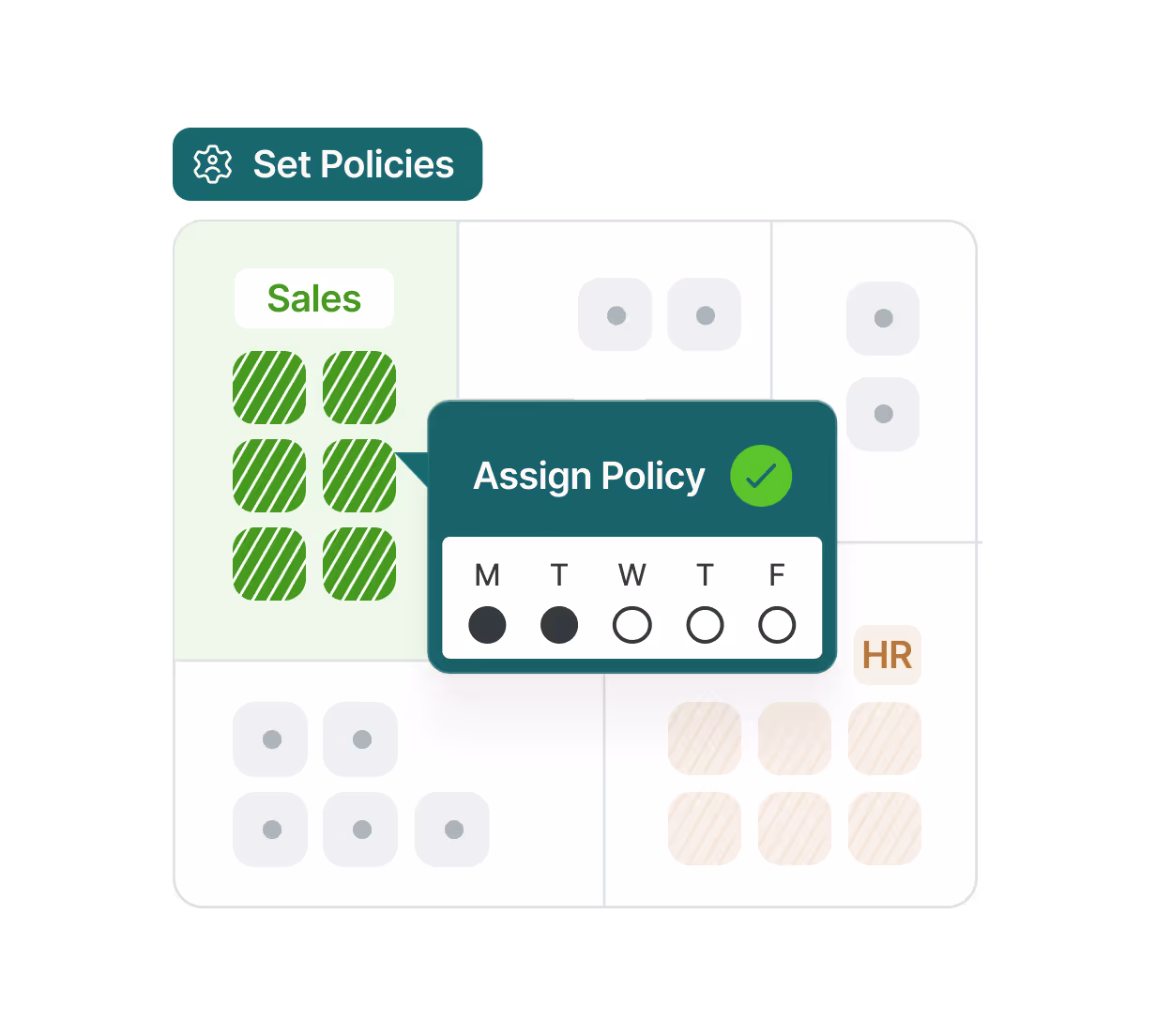 Control access with flexible booking rules