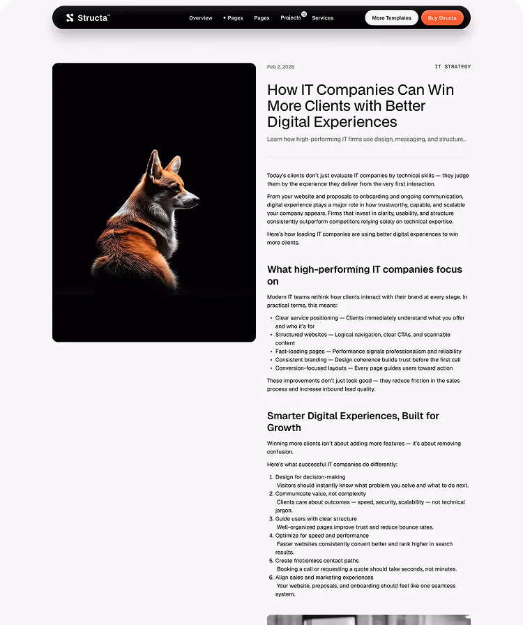 IT & Digital Services Webflow Template