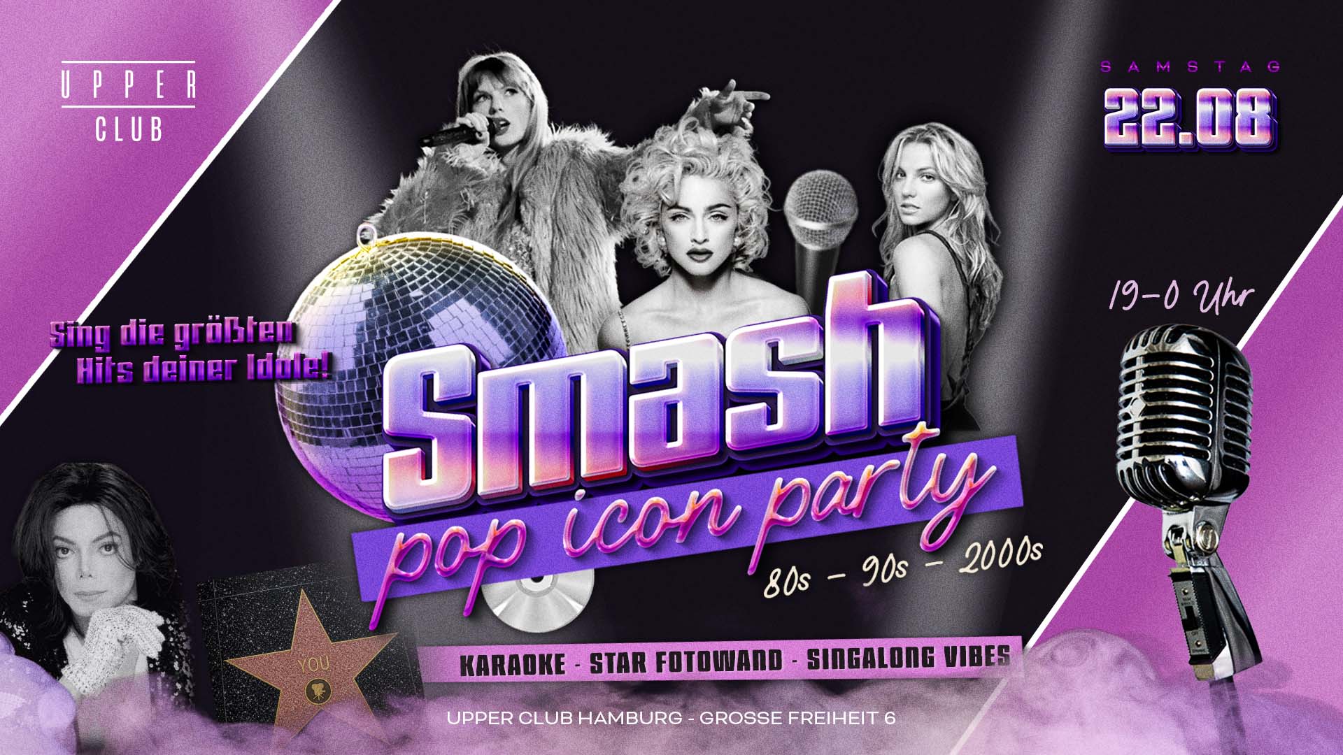 SMASH - Die POP ICON Party Hamburg ⭐️