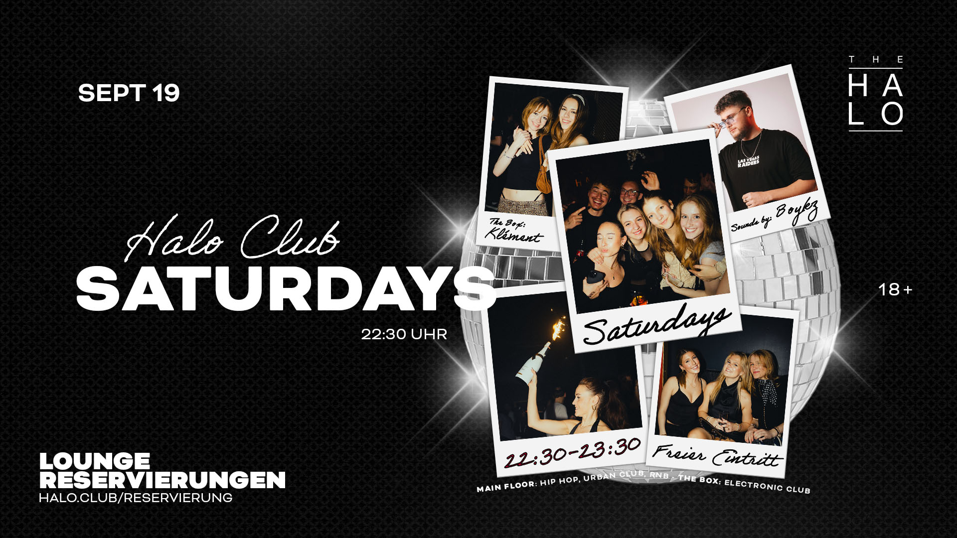HALO CLUB Saturdays